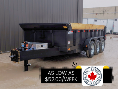 Welcome to Vehicle Venture. 2026 CANADA TRAILER 83"X16' ULTRA SERIES TRI AXLE DUMP TRAILER 21,000 GV...