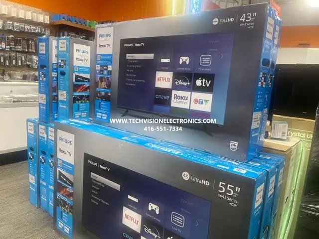 SAMSUNG, PHILIPS 32, 40, 43, 50, 55, 58, 65, 70, 75,85 SALE TV'S in TVs in City of Toronto - Image 3
