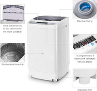 new 9.92Lbs Capacity Full-automatic Washer with 10 Wash Program