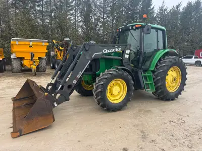 John Deere 7420 Loader Tractor IVT 40km Transmission, Left Hand Reverser, Quicke Q980 Self Leveling...