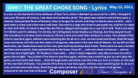 2013 - The Great Choke Framed Song Lyrics & CD