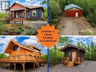 Experience the best of Yukon living on nearly 12 private acres with breathtaking mountain views, two...