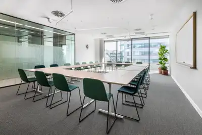 Find an office space for rent that’s configured to support teams of 10 employees and meets all your...