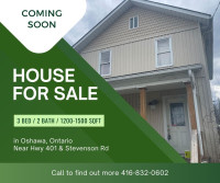 House for Sale in Oshawa -Coming Soon.
