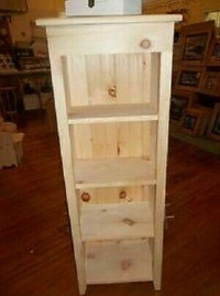 Four Foot Tall Pine Shelf Un-Finished