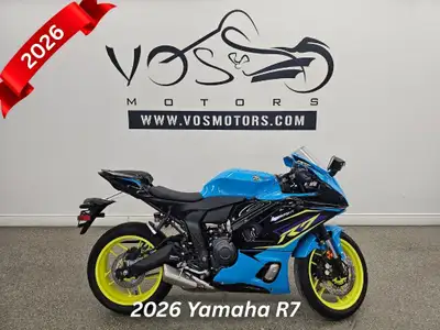 Vos Motors -No Payments for 1 Year Experience the thrill of the open road with the 2026 Yamaha YZFR7...