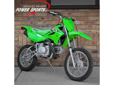 GRAND RIVER POWER SPORTS Straight forward pricing, no hidden fees. 2025 Kawasaki KLX110R L SAVE 350$...