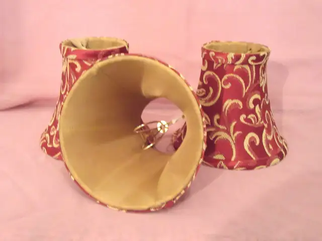 Bombay Co Vintage Clip-On Chandelier Fabric Shade - Set Of 3 in Indoor Lighting & Fans in City of Montréal - Image 4