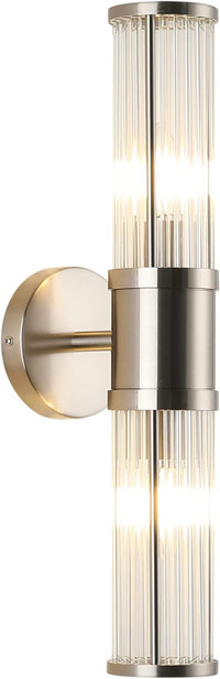 Industrial Wall Sconce Brushed Nickel