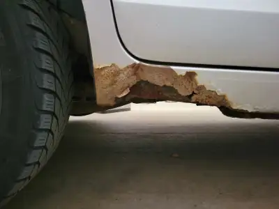Repairing cars body rust areas, matching original format by forming and welding sheet metals. (rocke...