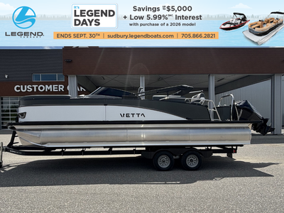Check out our 2025 Vetta Levata 23 QLS Windshield powered by a Mercury 200XL 4-Stroke 4.8” 1.85. Thi...