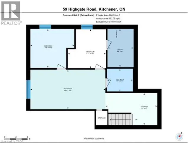59 HIGHGATE Road Unit# 2 Kitchener, Ontario in Long Term Rentals in Kitchener / Waterloo - Image 17
