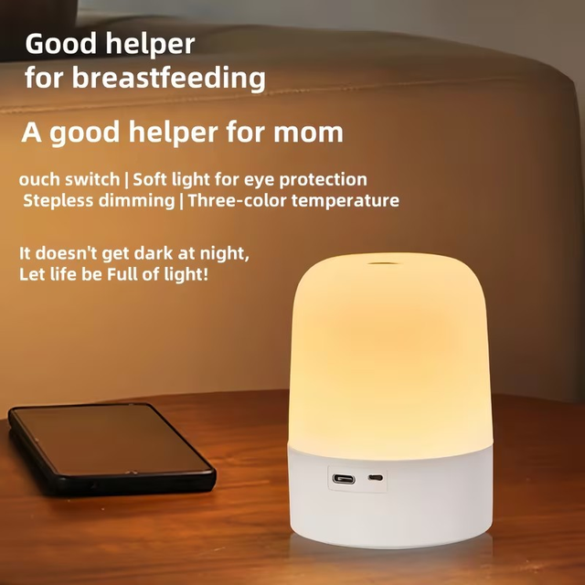 LED Touch Bedside Lamp, Portable Touch Night Light in Indoor Lighting & Fans in Mississauga / Peel Region - Image 8