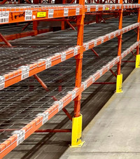 1000's of used 8' and 9' long Redirack pallet racking beams