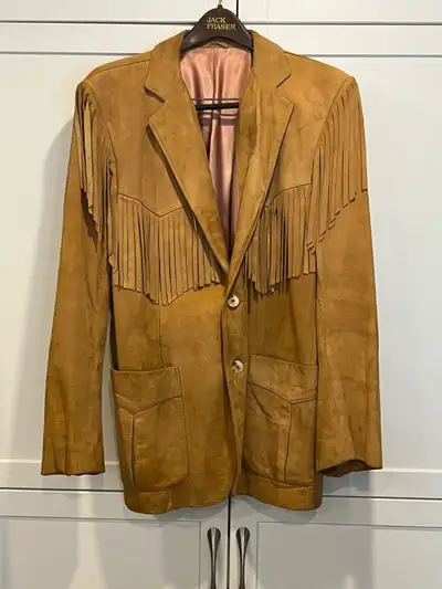 Men's Authentic Suede Country Western Fringe Blazer, View more
