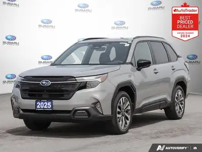 New Price! Odometer is 9147 kilometers below market average! River Rock Pearl 2025 Subaru Forester P...