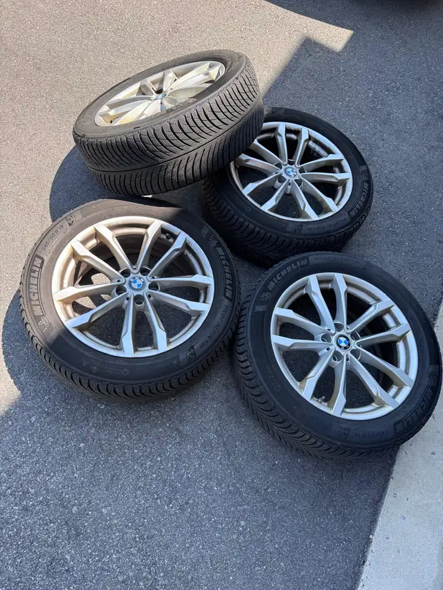 Oem 245/50/19 Michelin Alpin winter tires bmw X3 X4 m40 5x112 in Tires & Rims in City of Toronto - Image 6