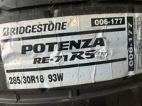 2 Bridgestone Potenza RE-71RS 285/30R18 Summer Ottawa Ottawa / Gatineau Area Preview