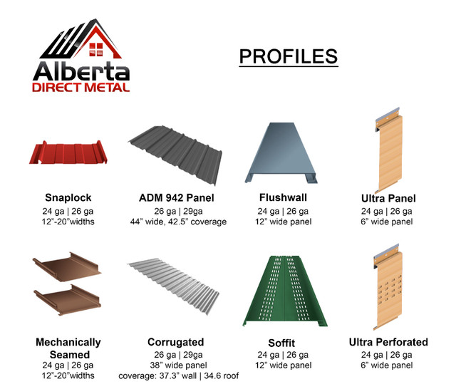 Metal Roofing & Siding Panels dans Toiture  à Ville d’Edmonton