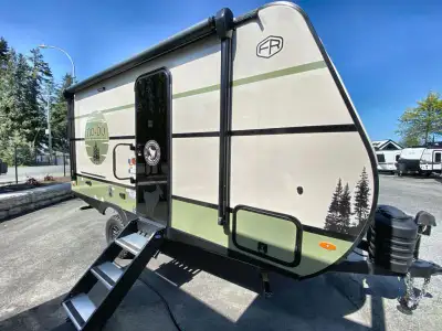 Forest River No Boundaries 18 Series travel trailer NB18.0 highlights: Queen Bed Full Bath Outside K...