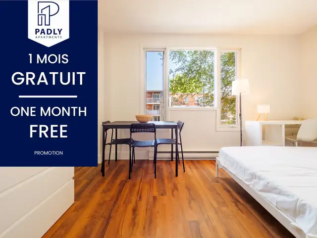 Studio & 1 Ch. Meublé et Rénové dès 920$ | Tout Inclus!