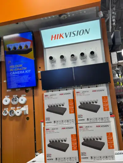 HIKVISION 4 CAMERA KIT EKI- K41T44 4K NVR 4 MP CAMERAS 1 TB HDD ======================= HIKVISION 6...