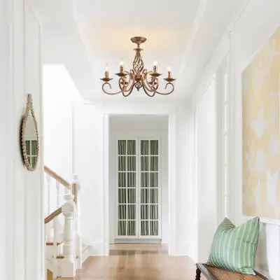 *BNIB!* Ganeed Rustic 6-Light Antique Bronze Pen... LOT# 0, View more