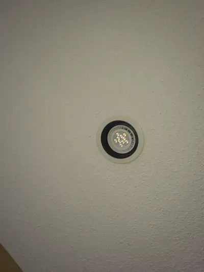 4 pot lights, 3  globe lights, and ceiling lights, View more