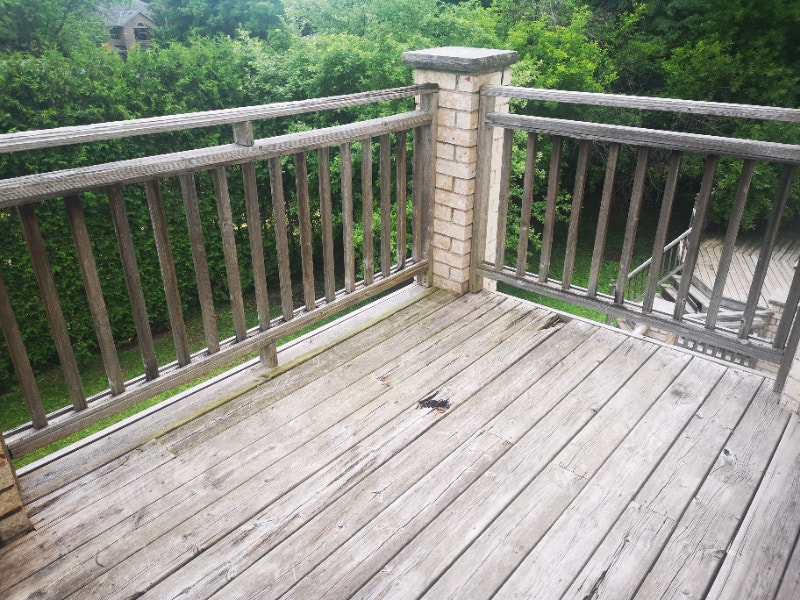 Cedar deck railing bannister 150 linear feet. Decks & Fences City