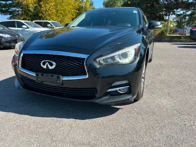Comes with safety for Ontario or Quebec. Nice clean and loaded up 3.0T Q50 AWD. Leather, Sunroof, Na...