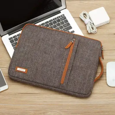 17.3 Inch Laptop Sleeve Case Water Resistant Notebook Bag *4230-S* -- Two Pockets One main compartme...