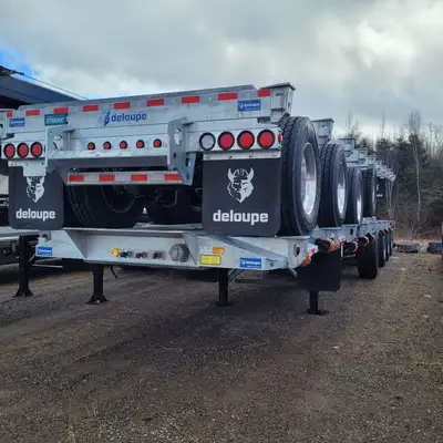 Galvanized Quad axle 5 Tier Log trailer 50’ L x 108” W , taper frame, 11R24.5 tires, Aluminum wheels...