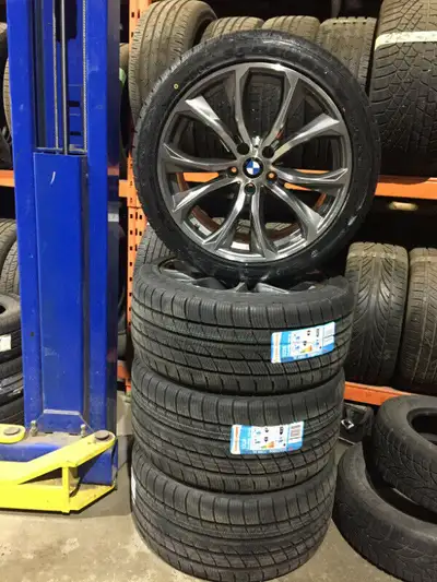 - New set (4) of staggered BMW X5 wheels & tires - BMW X6 tires and wheels Tires 315/35R20 tires REA...