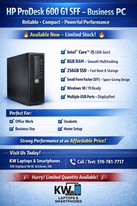 HP ProDesk 600 G1 SFF – Business PC Kitchener / Waterloo Kitchener Area Preview