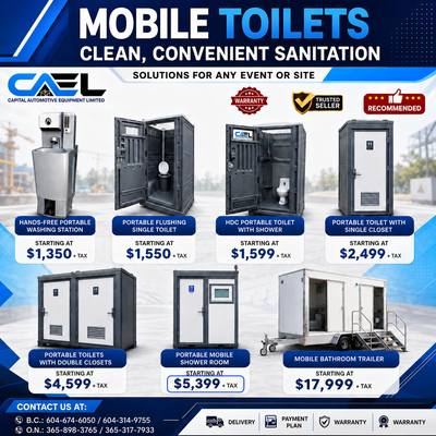 Capital Auto Equipment offers a comprehensive range of Mobile Toilets designed to provide clean, con...
