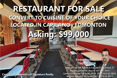 Restaurant For Sale - Only $99,000, View more