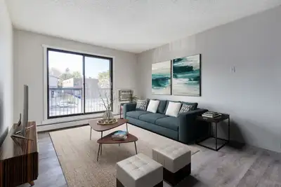 Amenities: Balconies • Air Conditioning • Heat & Water Included Suite & Building: Spacious one-bedro...