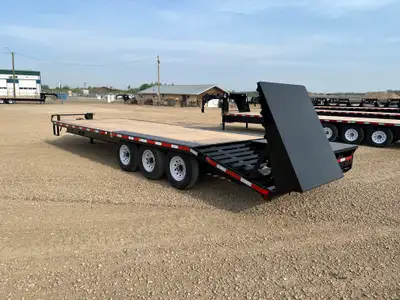 NEW 2027 SWS 26' Deck Over the Wheel Trailer Tri Axle 21' Deck Plus 5' Mega Ramps, Ramp Straps 3 x 7...