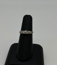 14KT White Gold Engagement Diamond Ring W Appraisal $1300