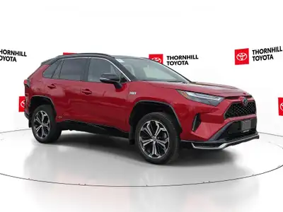 Thornhill Toyota Proudly Presents This Red 2024 Toyota RAV4 Prime Plug-In Hybrid with XSE AWD Packag...