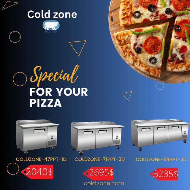 Préparation de pizza neuve Réfrigérée 71"COLD ZONE $2695QUEBEC dans Autres équipements commerciaux et industriels  à Ville de Québec - Image 4