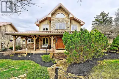 Set on approximately 7.7 acres of pristine countryside, 3327 9th Line is a breathtaking custom-built...