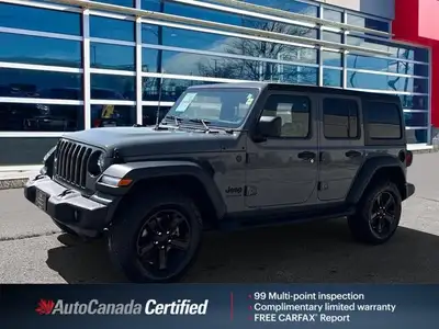 Clean CarFax Report, Detailed Service History, Awesome Sting-Gray 2023 Jeep Wrangler Sport Altitude...