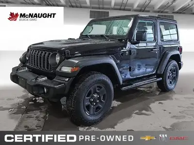 This 2024 Jeep Wrangler Sport 2-Door Hardtop is powered by a 2.0L turbocharged 4-cylinder engine pai...