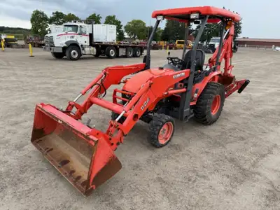 2018 KUBOTA B-26 C/W BT-820 INDUSTRIAL COMPACT BACKHOE 1070 HOURS HST TRANS OPEN ROPS QUICK ATTACH F...