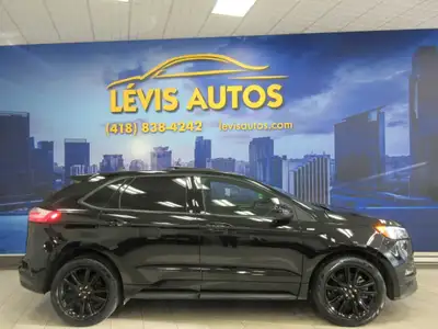 FORD EDGE ST LINE 2023 AWD TOUT ÉQUIPÉ / INTÉRIEUR EN CUIR & TISSU NOIR CHAUFFANT ET ÉLECTRIQUE / CA...
