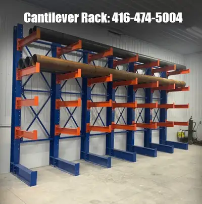 Structural Cantilever Racking in stock for SALE 12' tall columns 16' tall columns Heavy Duty Materia...