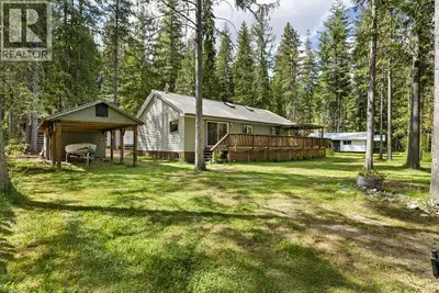 Nestled just one row back from the shores of Mabel Lake, this charming all-season cabin is the perfe...
