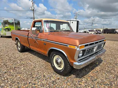 1976 Ford F250 Custom Reg Cab, Long box. One incredible survivor truck wearing mostly factory origin...