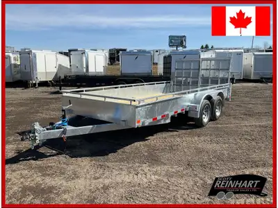 2026 Canada Trailers 82x16 3.5 Ton Galvanized Landscape Trailer 7000LB GVWR, 2 3500LB Axles with Eas...